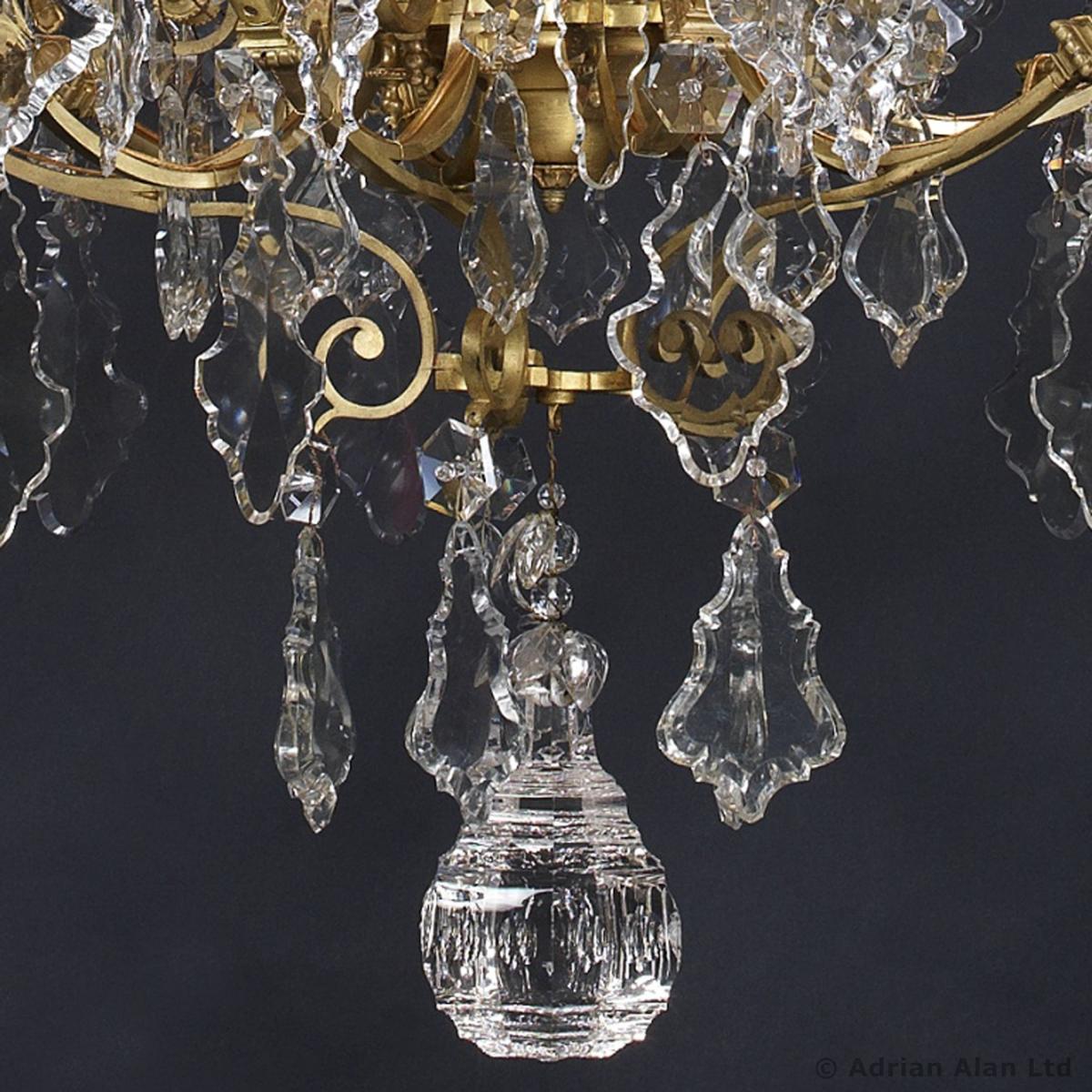 A Louis XV Style Thirty-Light Cage Chandelier