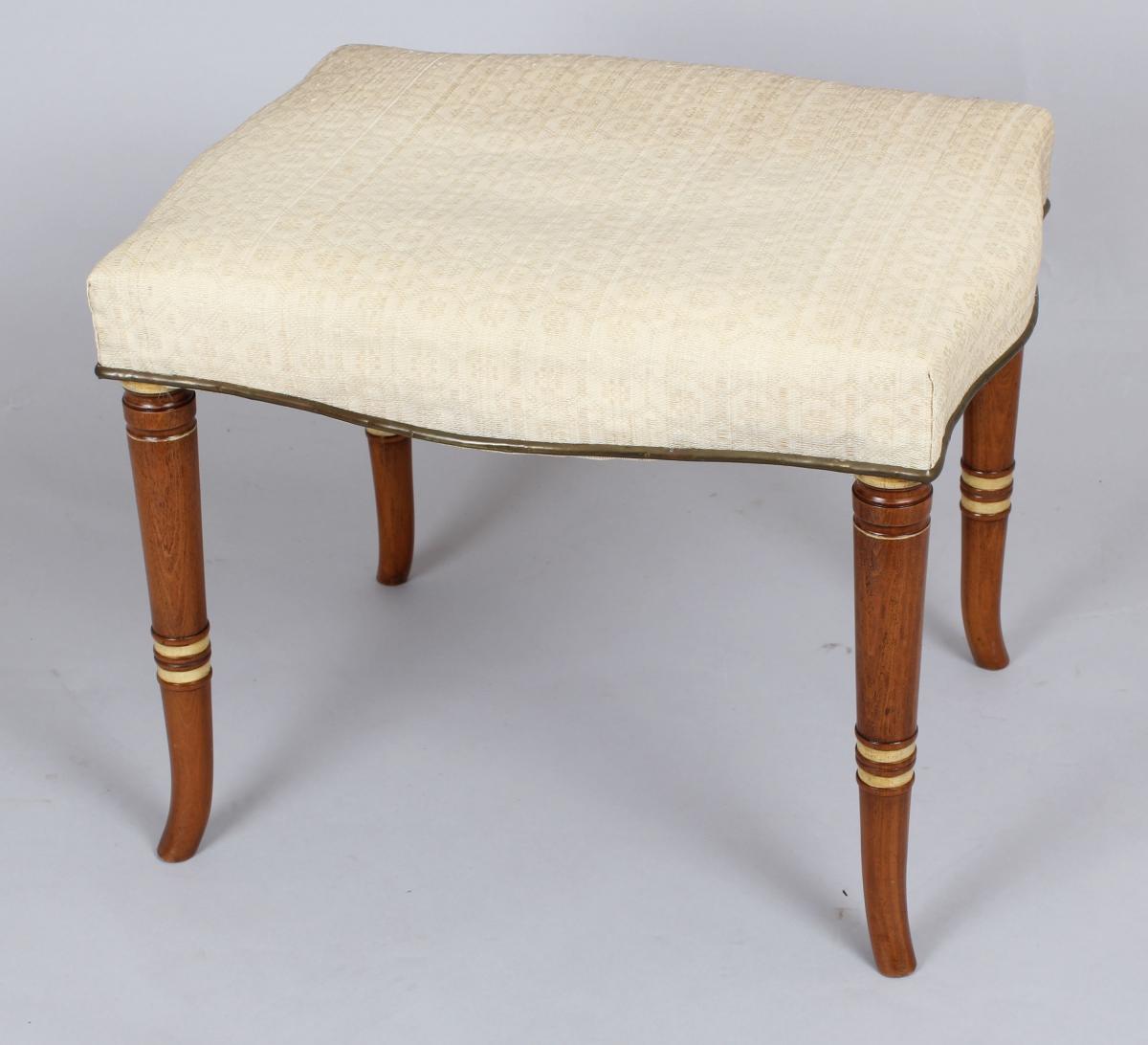 Pair of early nineteenth century Continental stools