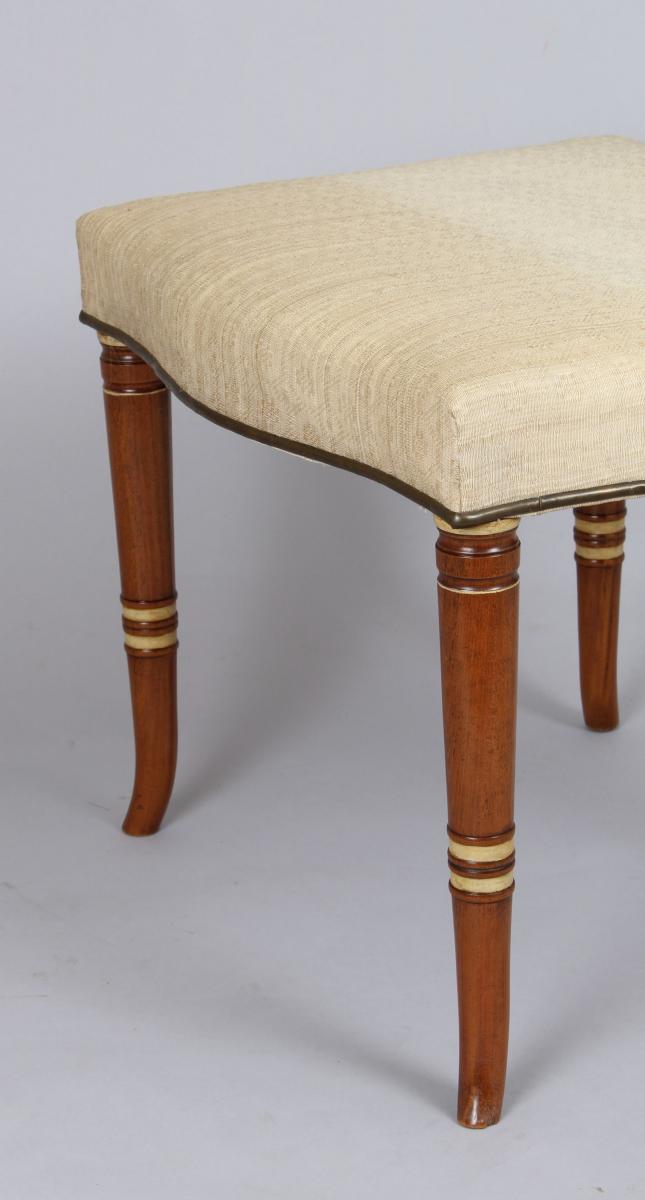 Pair of early nineteenth century Continental stools