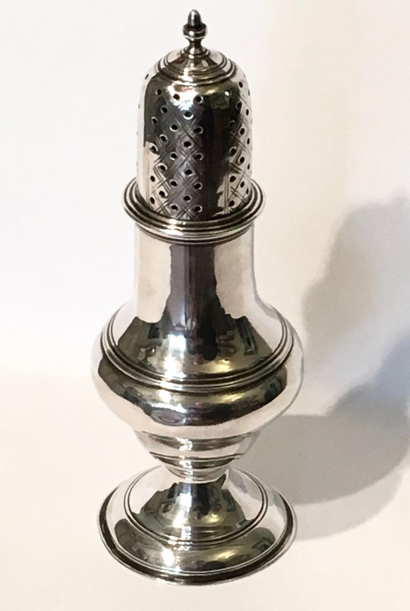 antique 18th century Georgian silver caster