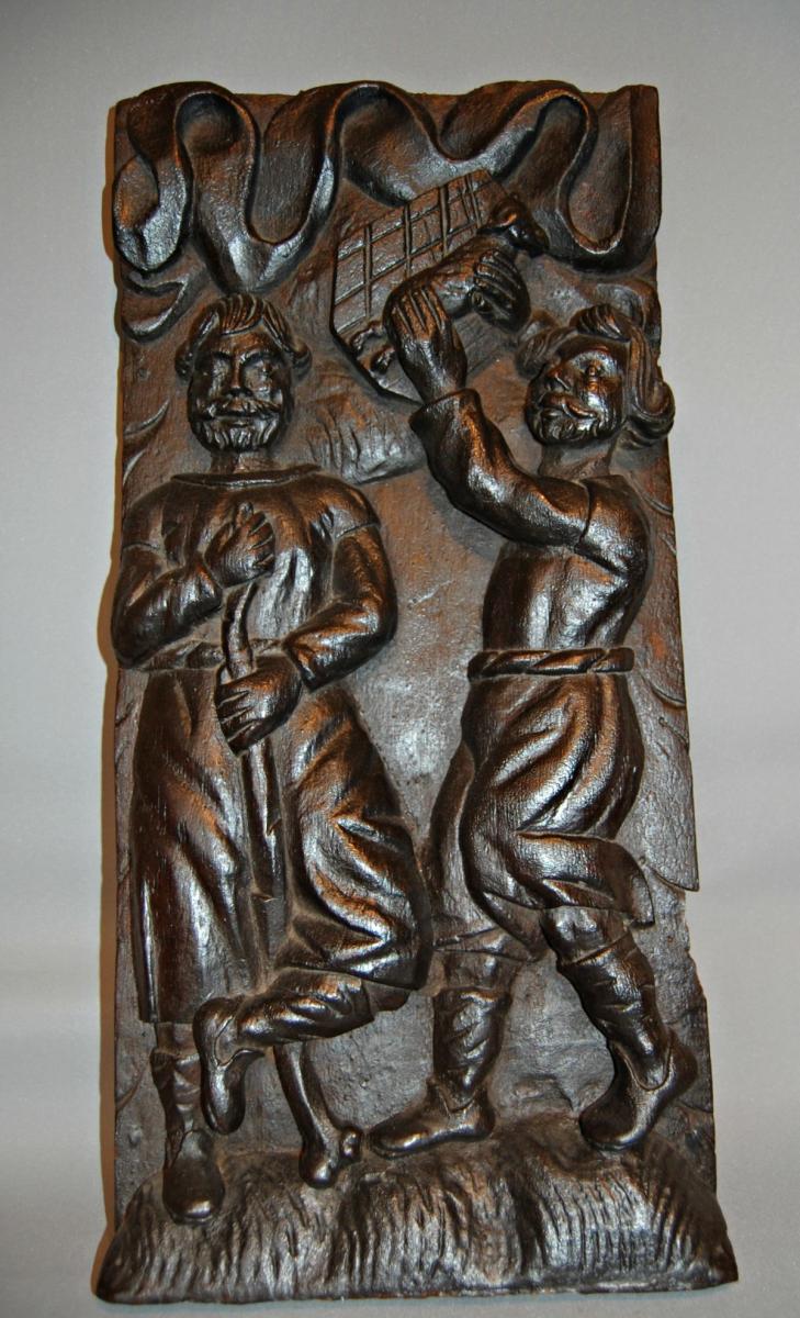 Oak carving, 17th century