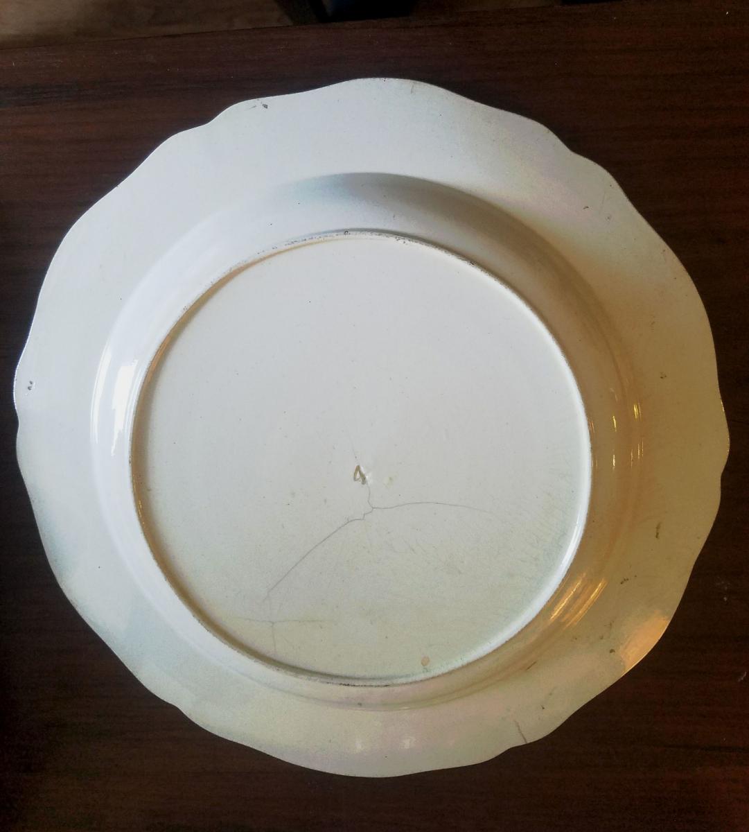 English Creamware Plate