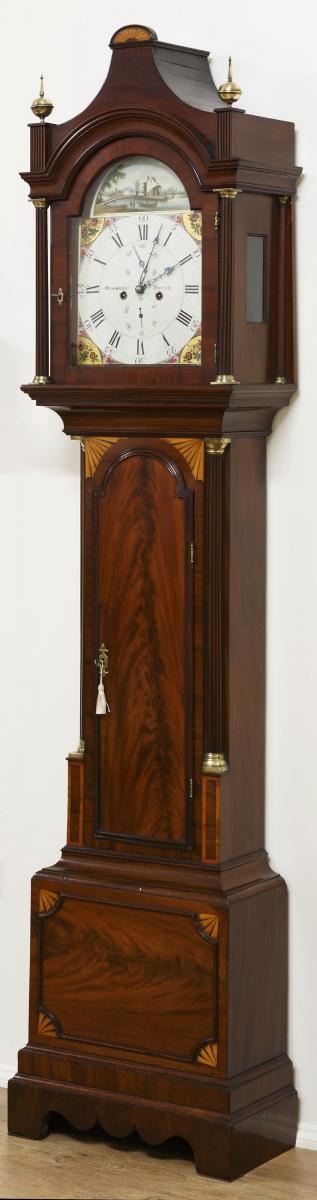 Georgian Mahogany Longcase clock by Mummery, Dover