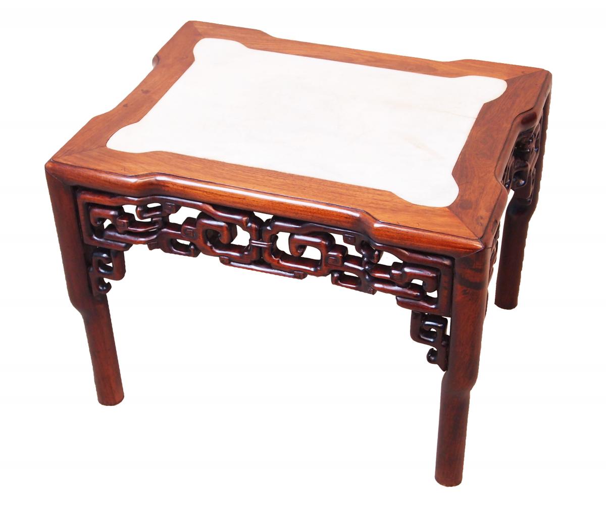 Antique 19th Century Oriental Hardwood Coffee Table
