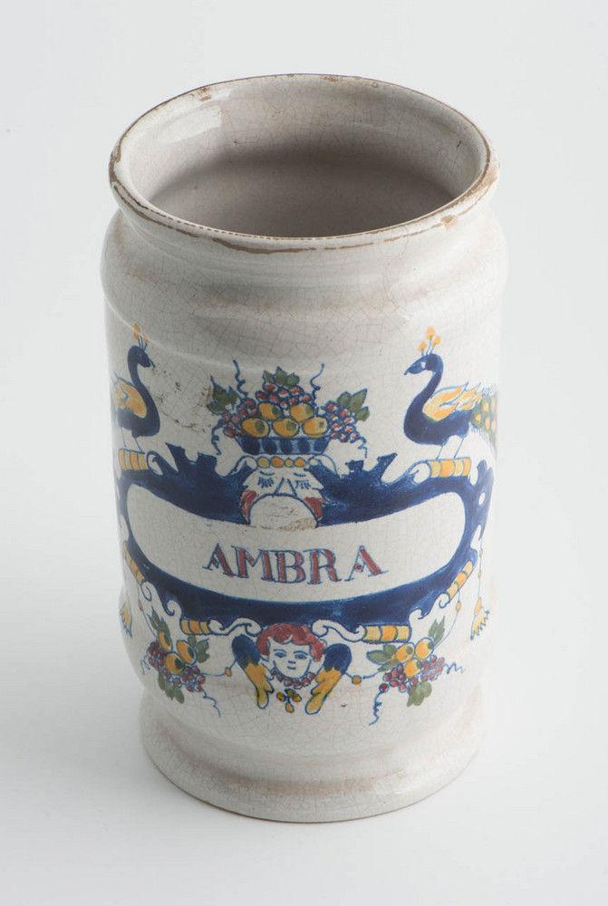Delft ware drug jar, Circa 1780