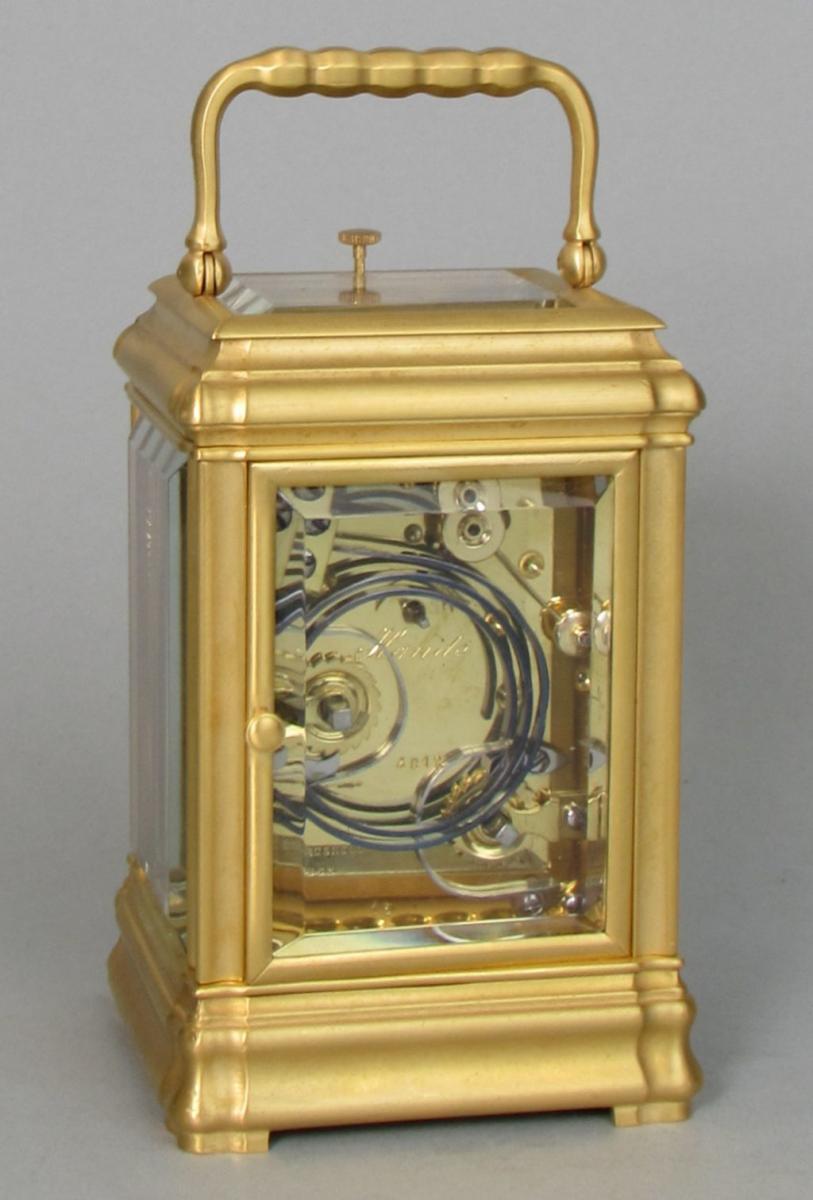 Soldano, Paris: An unusually small gorge striking carriage clock