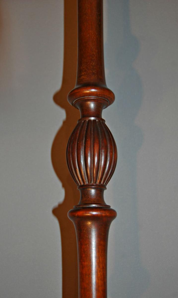 Large Mahogany Table Lamp Circa 1900
