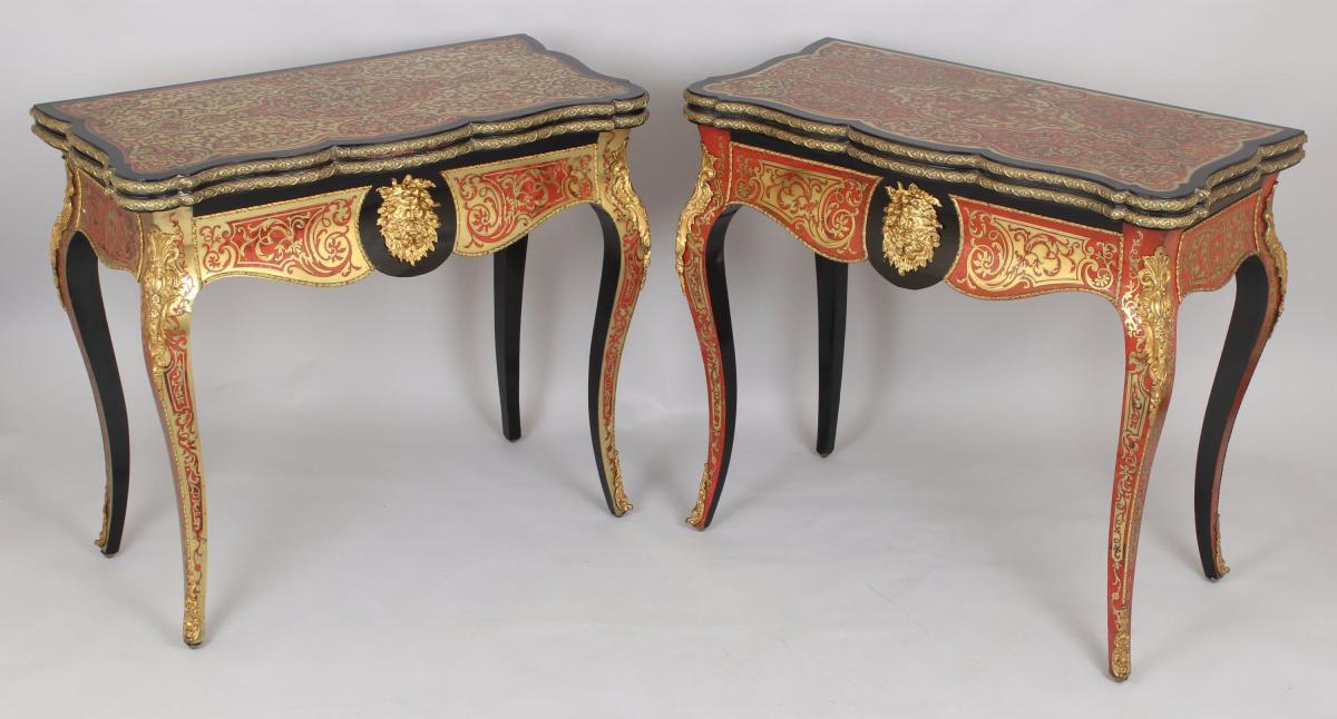 Boulle card-tables