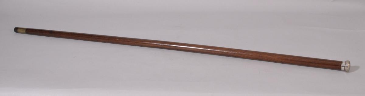 S/3121 Antique 19th Century Rosewood Walking Cane