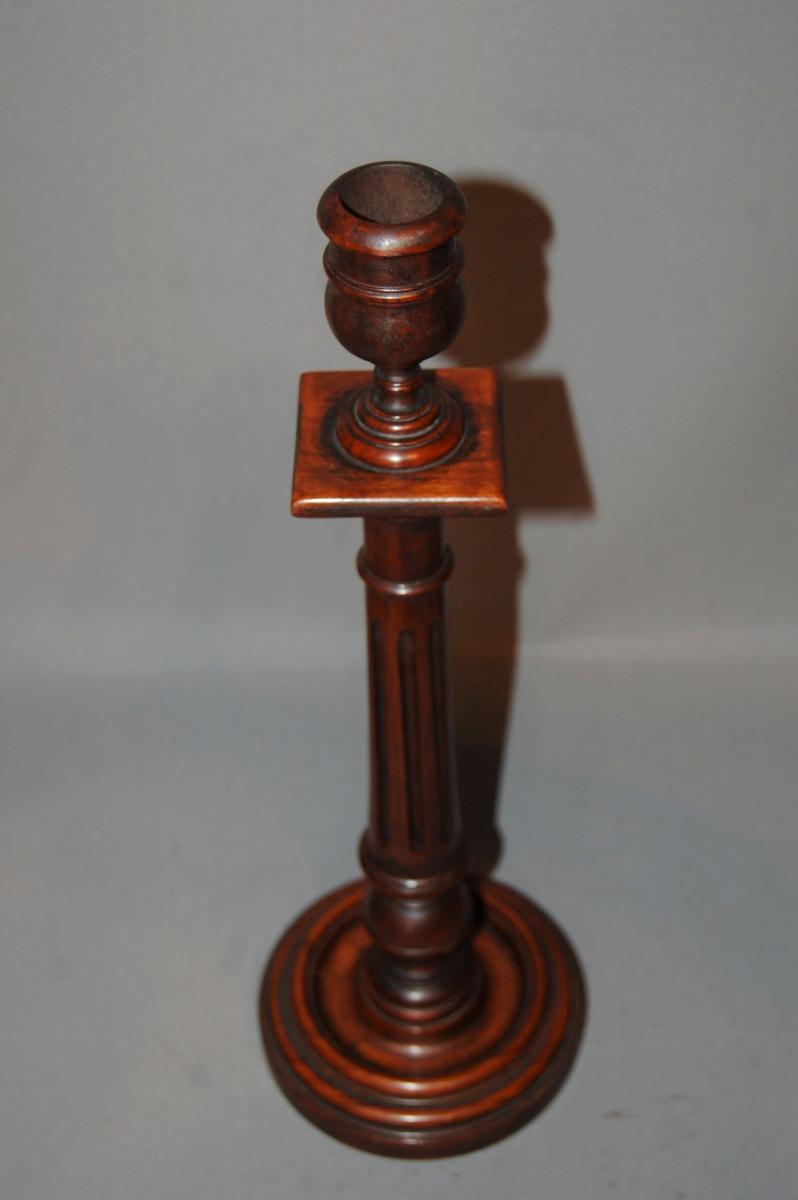 Mahogany Candlesticks, 19th century