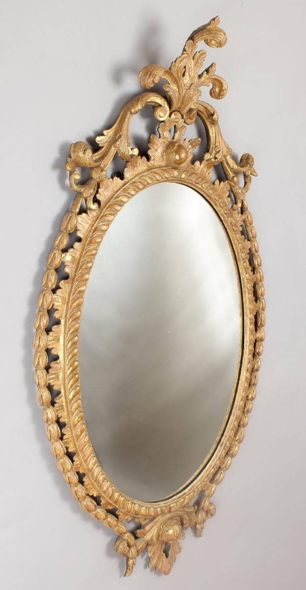 George III period carved gilt-wood mirror