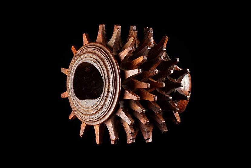 Northern Italian Carved Walnut ‘Braccia’ used for ‘Pallone Col Bracciale’ 