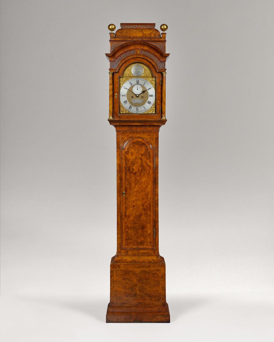 Ambrose Vowell: George II Period Walnut Longcase Clock