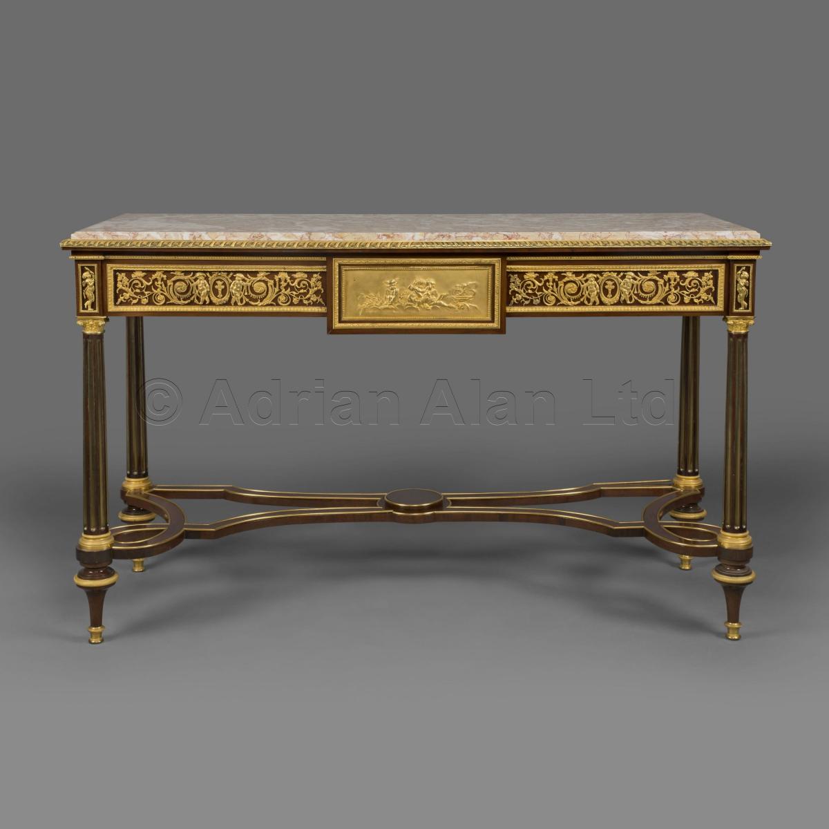 Louis XVI Style Console Tables In the Manner of Adam Weisweiler