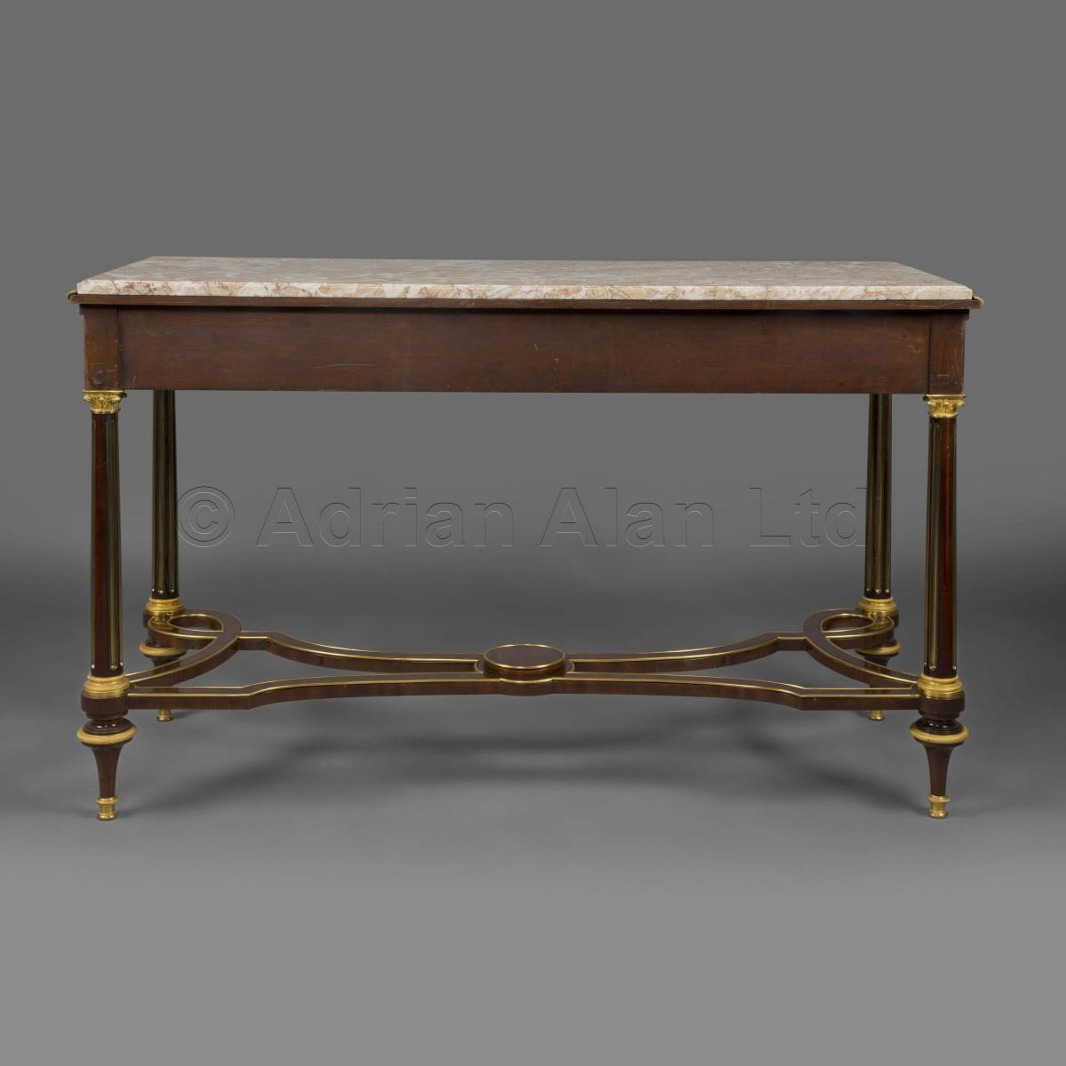 Louis XVI Style Console Tables In the Manner of Adam Weisweiler