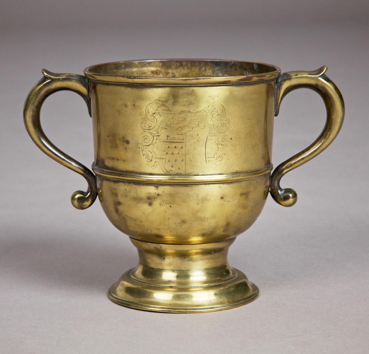 Early 18th Century English Brass Loving Cup