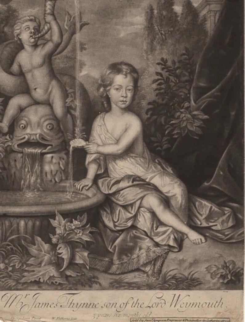 18th century engraving of painting