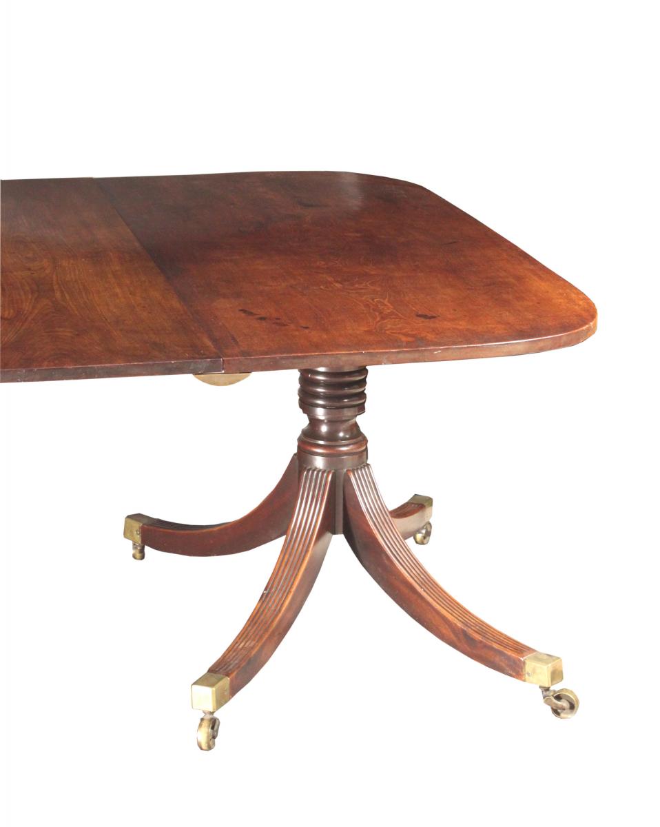 Regency twin pedestal dining table