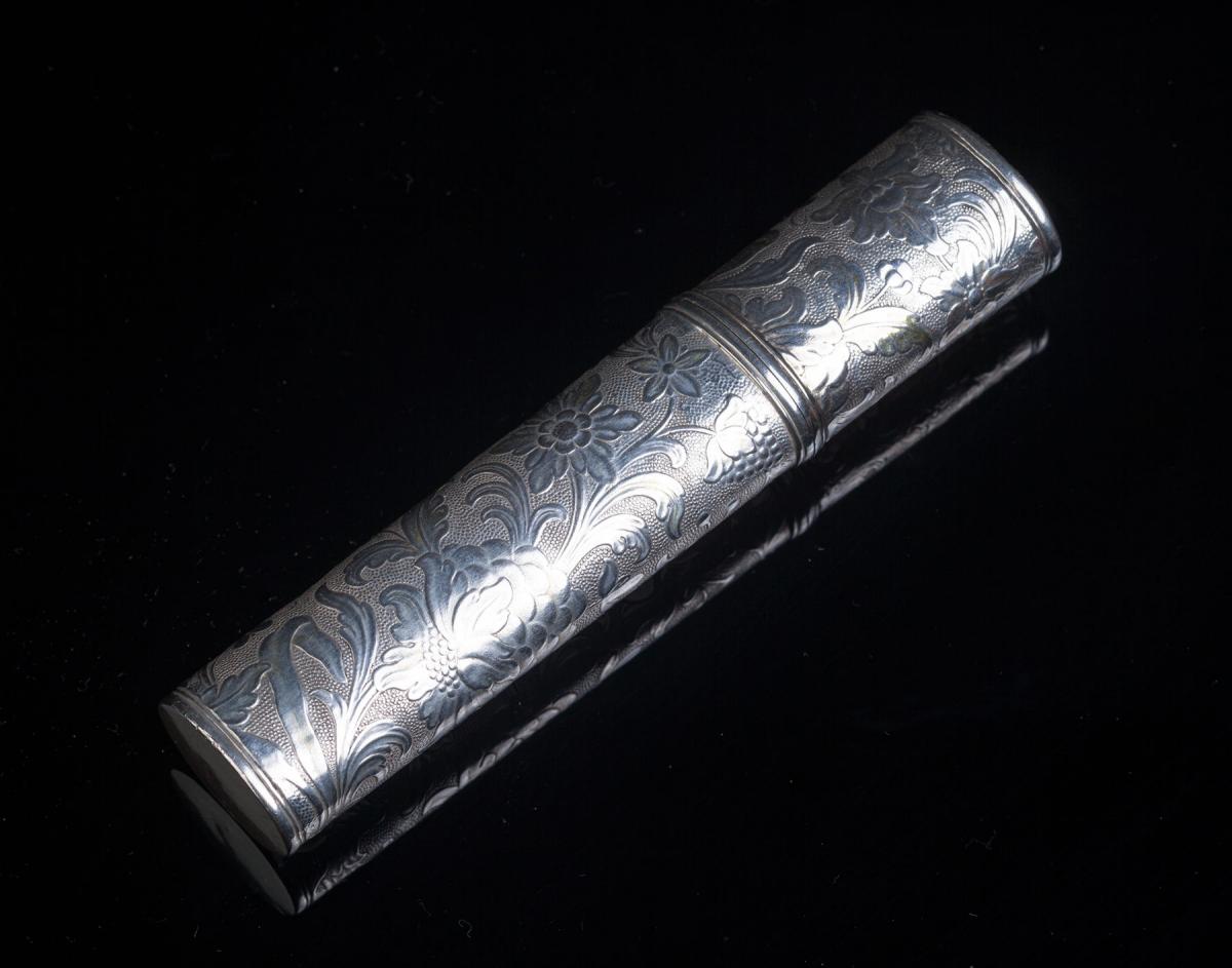 French Silver Bodkin Case