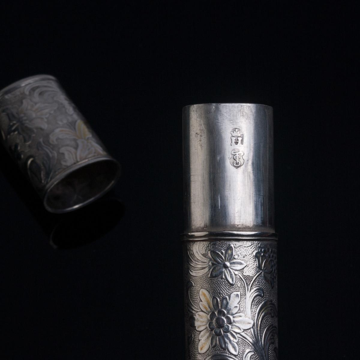 French Silver Bodkin Case