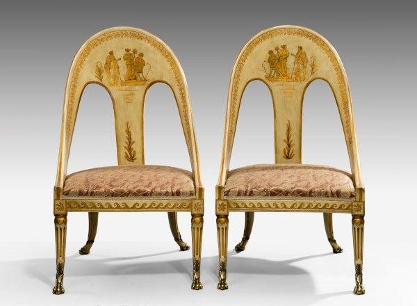 antique Roman style chairs