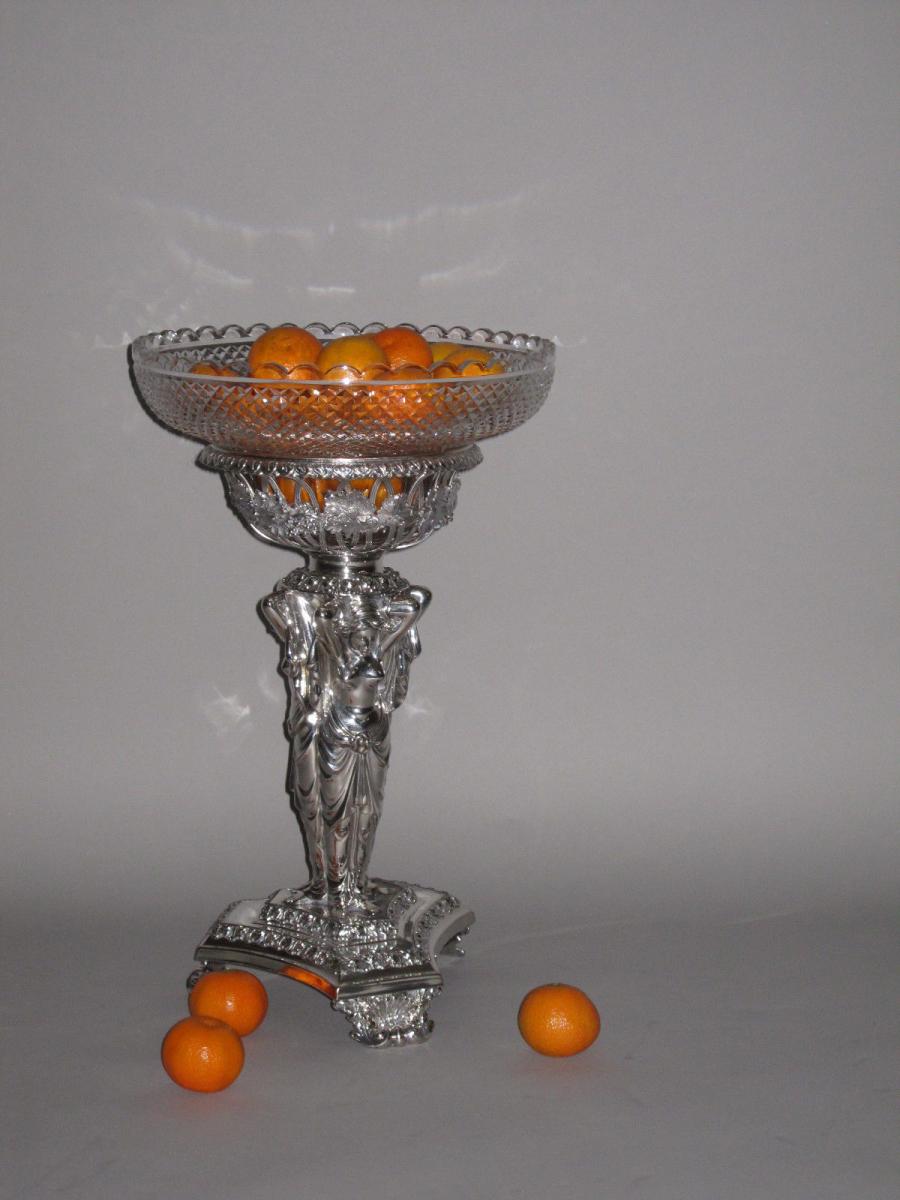 Old Sheffield Plate Silver Epergne, circa 1825