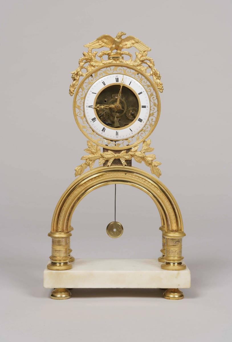 Symbolic Skeleton Clock from the French Directoire Period