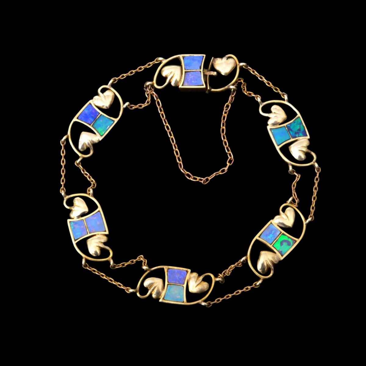 Liberty & Co gold and opal bracelet