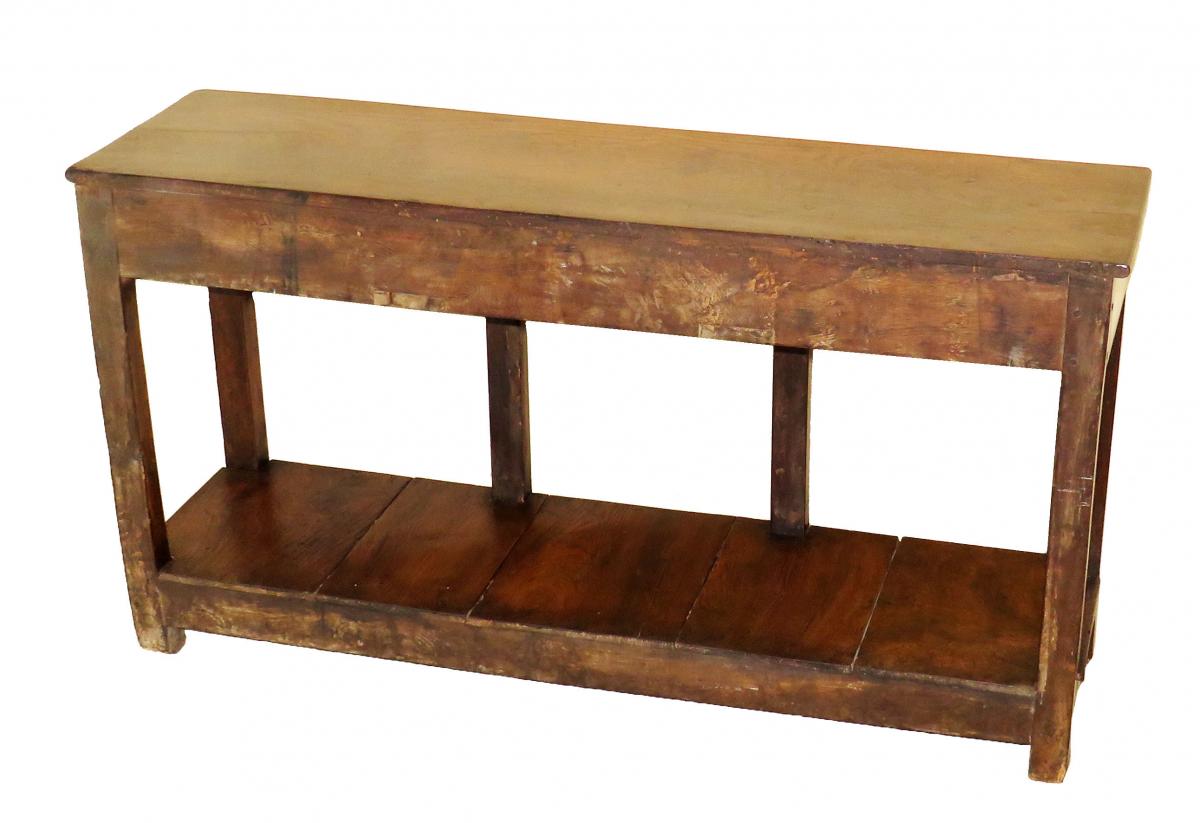 Oak 18th Century English Antique Dresser Base Sideboard