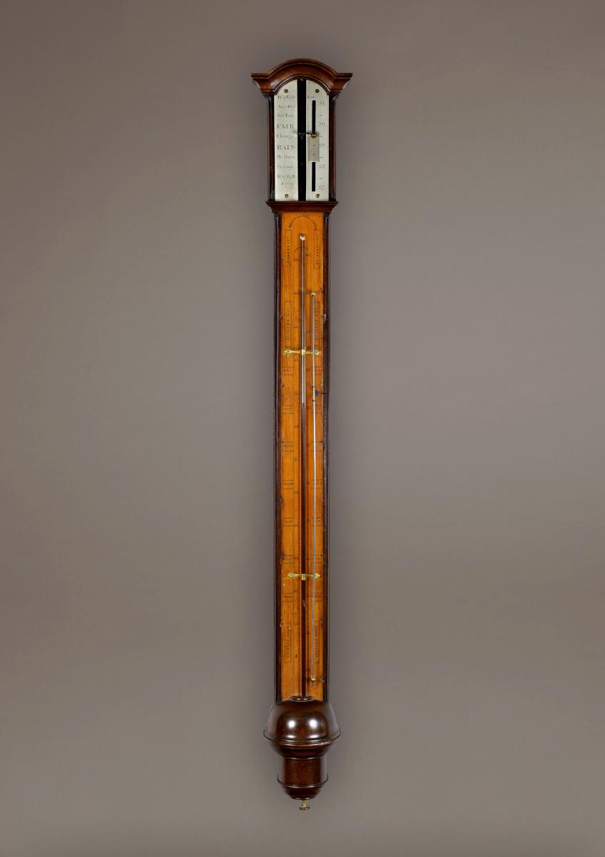 George III Period Mahogany Stick Barometer