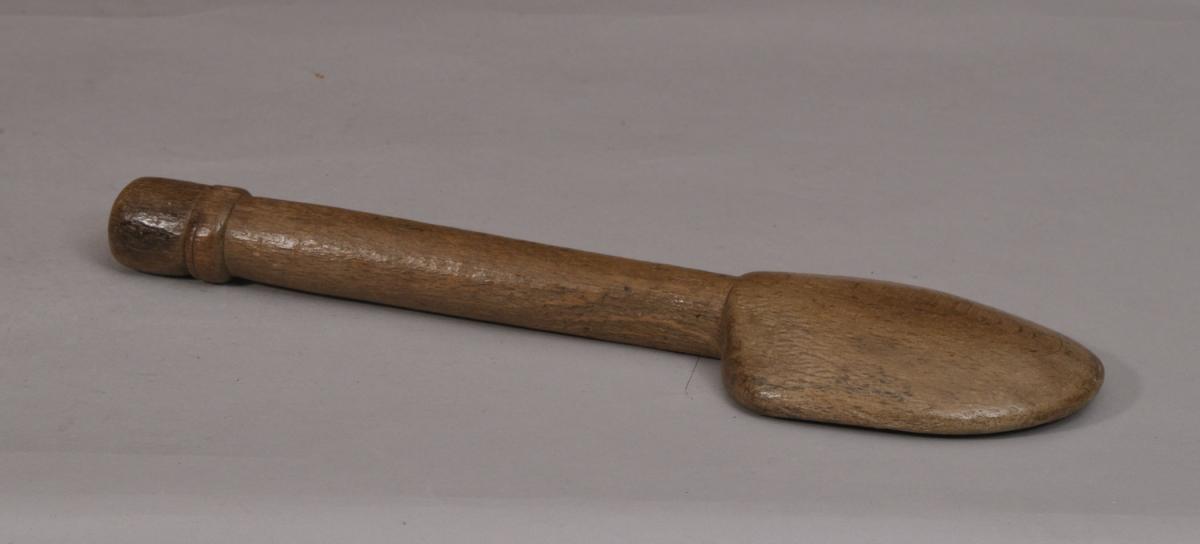 S/3357 Antique Treen Beech Stirring Spoon