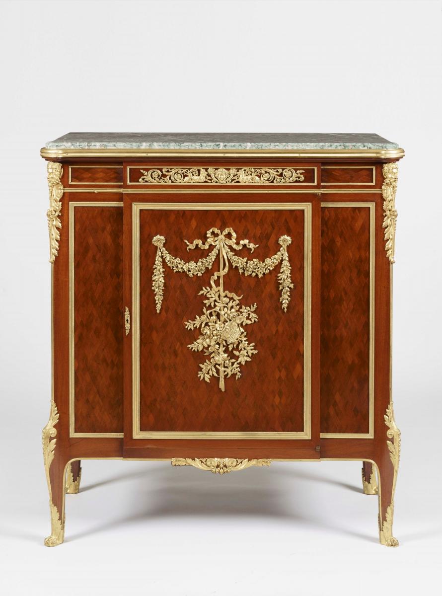 An Ormolu-Mounted Parquetry Cabinet by François Linke