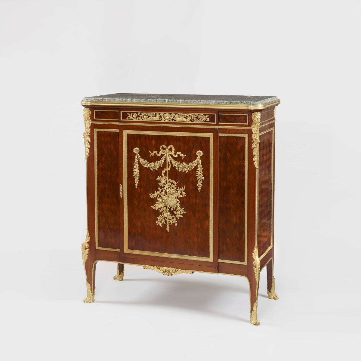 An Ormolu-Mounted Parquetry Cabinet by François Linke