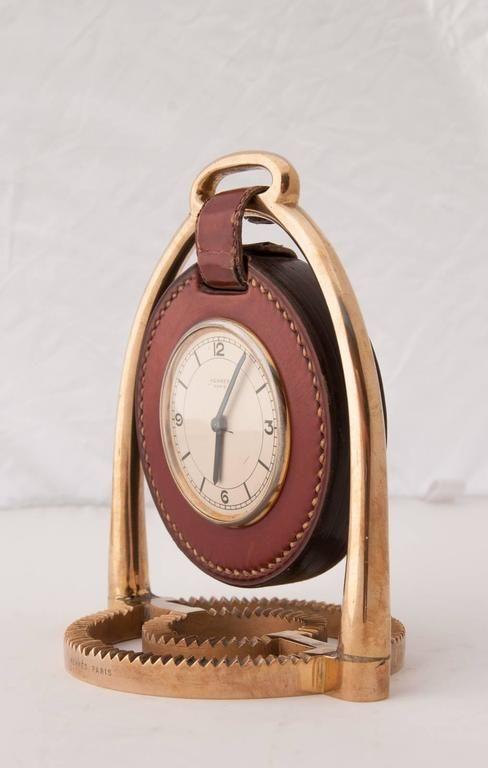 Hermès Stirrup Clock Designed by Paul Dupré-Lafon