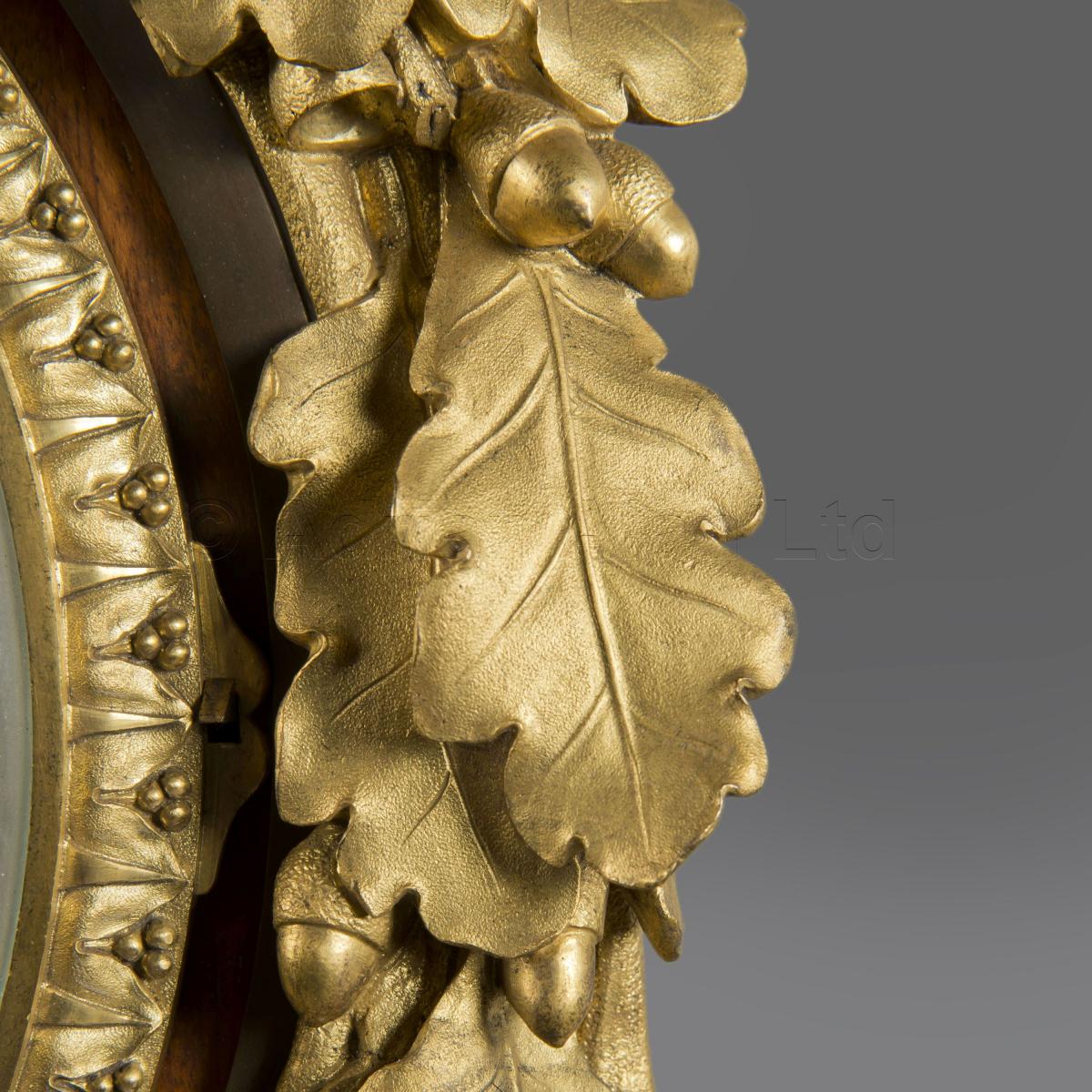 Louis XVI Style Mahogany Cartel Clock