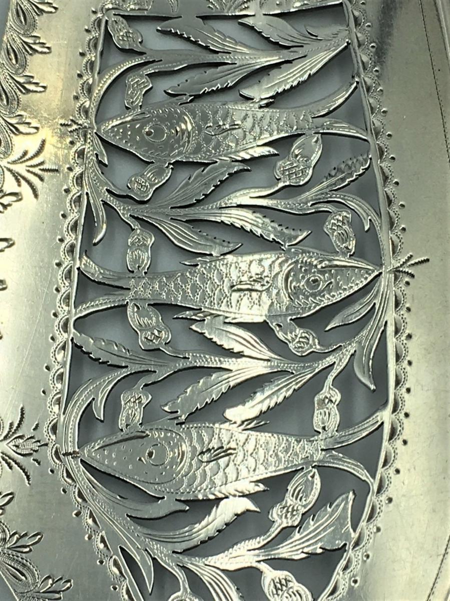 19th Century Silver Fish Slice