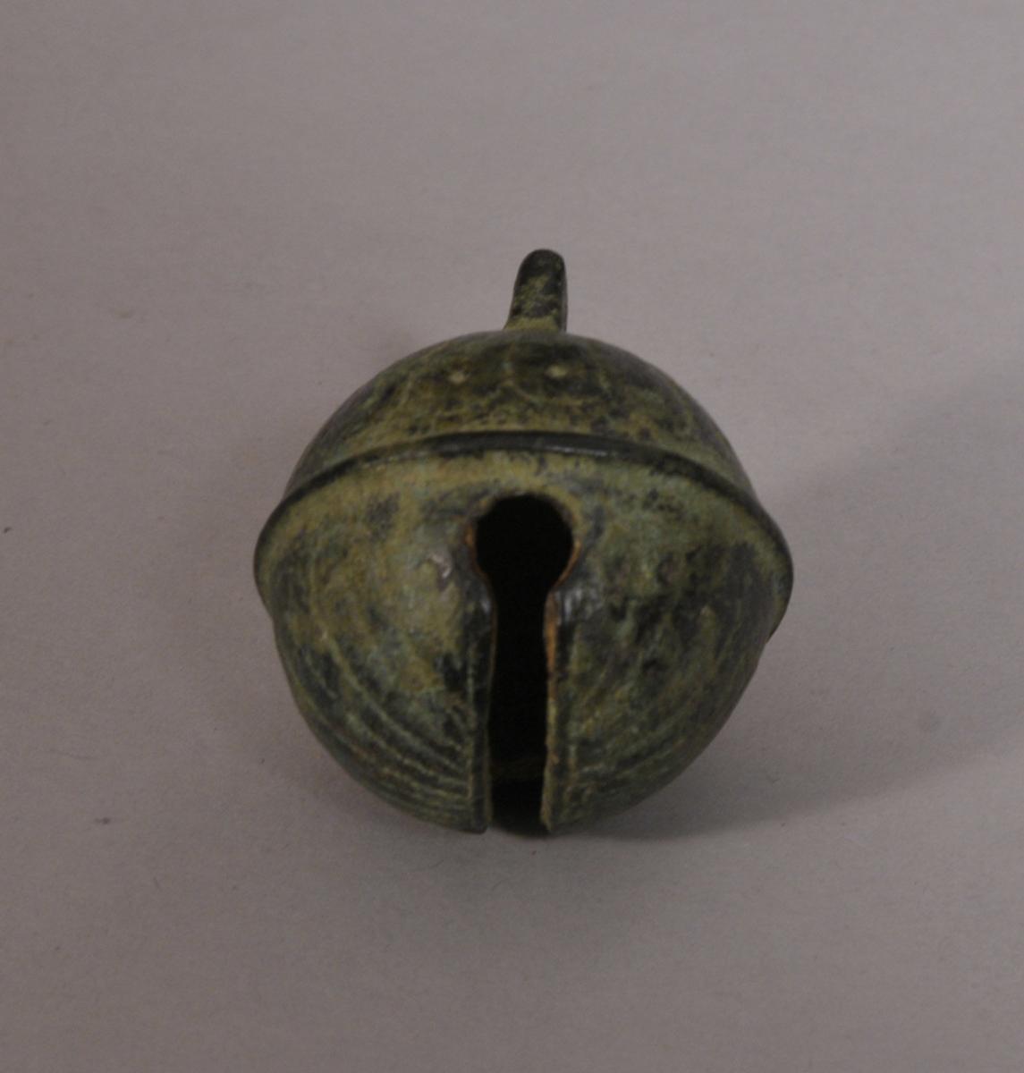 S/3406 Antique 18th Century Bronze Crotal or Rumble Bell