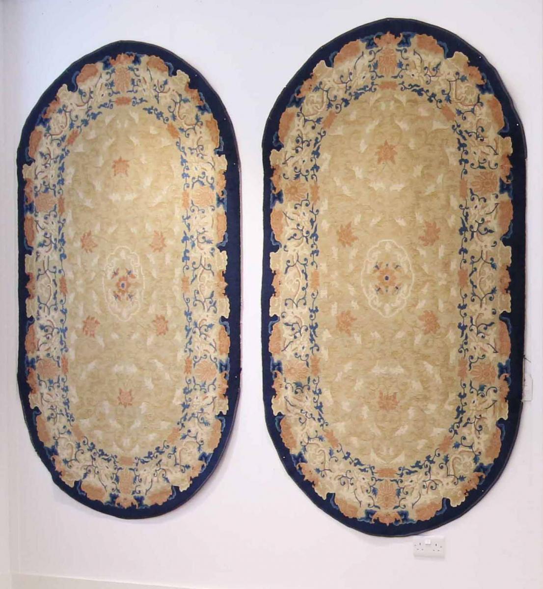 late 19th Century Chinese Oval Rugs