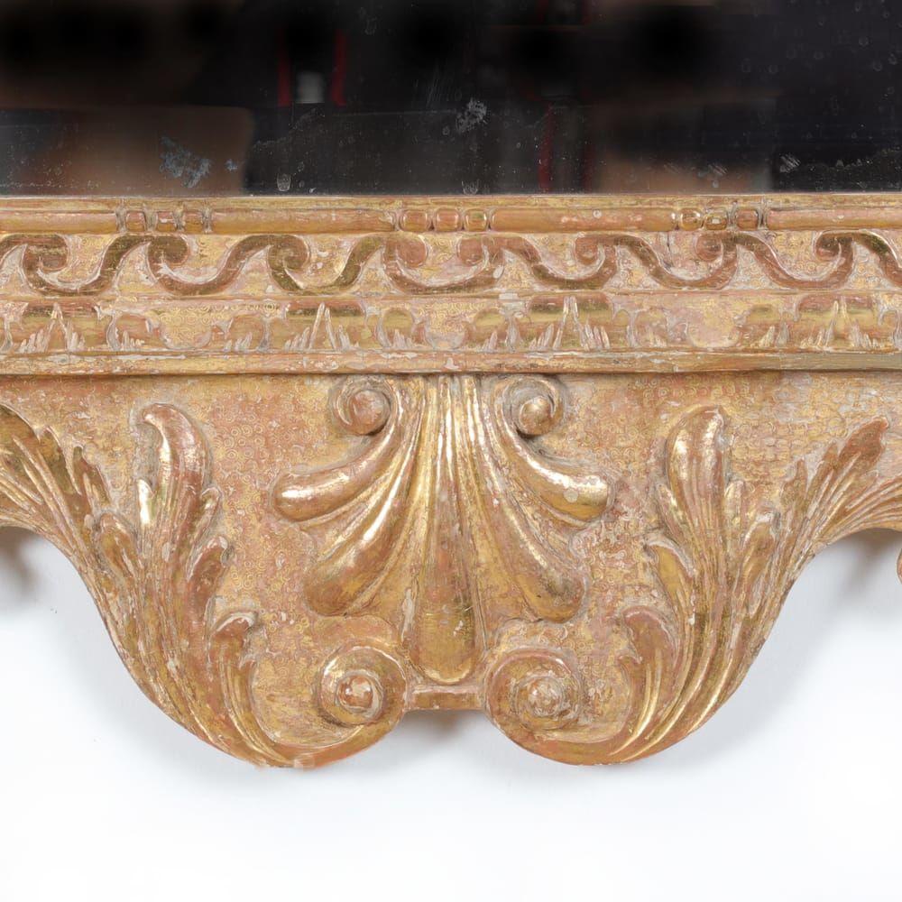 George II carved giltwood pier mirror