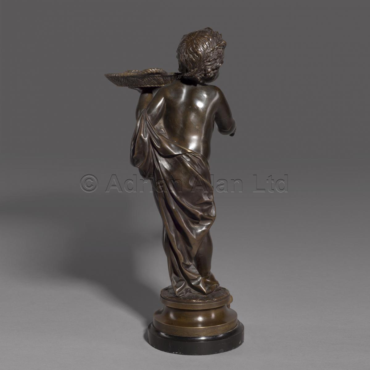 Patinated Bronze Figure by Adolphe Maubach