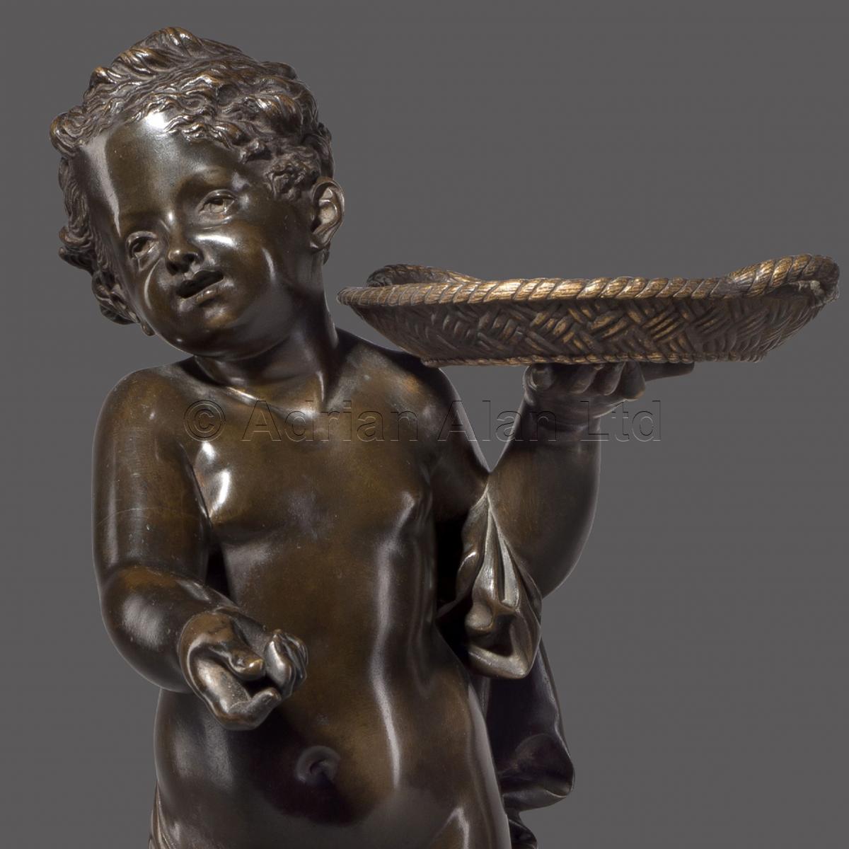 Patinated Bronze Figure by Adolphe Maubach
