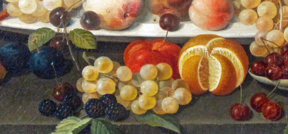 Still Life with Fruit on a Platter, Severin Roesen Studio, New York, Circa 1850