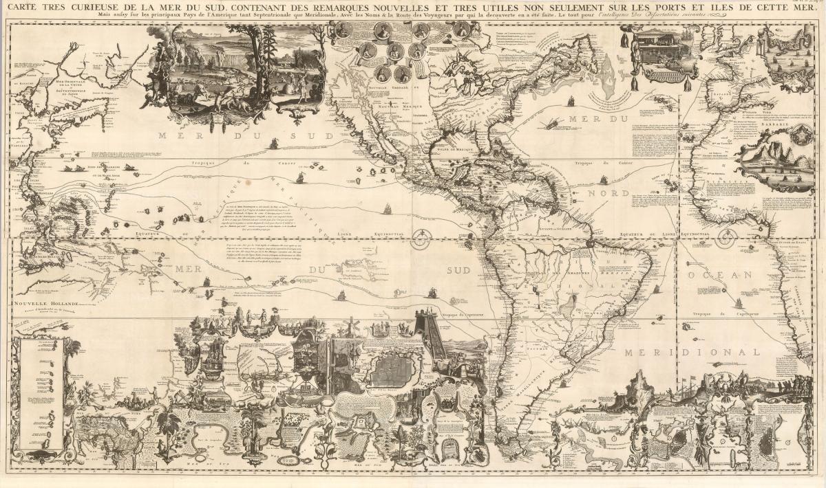 Henri Chatelain: "Carte Tres Curieuse de la Mer du Sud"
