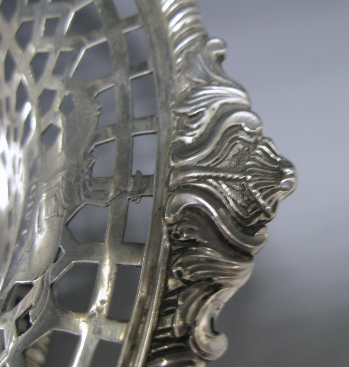 A George III Antique Silver Cake Basket