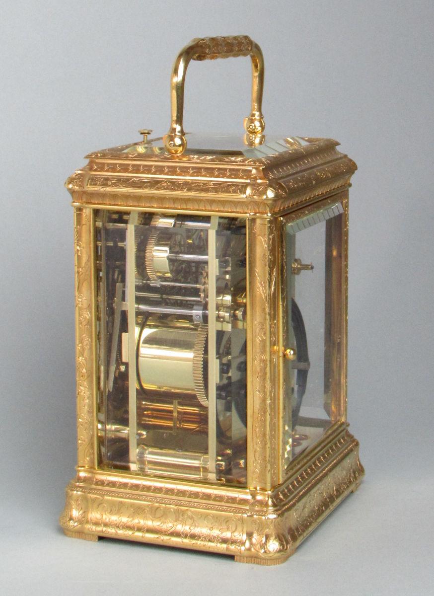 Joseph Soldano: A Finely Engraved Gorge Carriage Clock | BADA