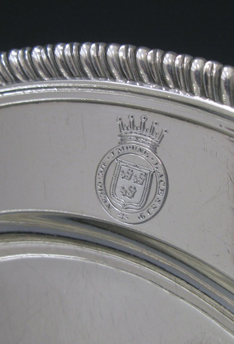 Burwash and Sibley Georgian silver dinner plates 1808 Earl of Aberdeen Haddo House George Hamilton Gordon 