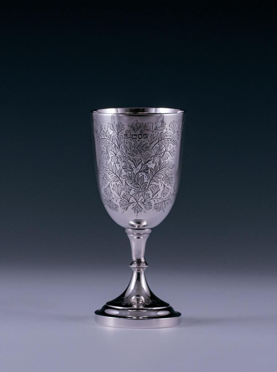 William Hutton Victorian  Silver Goblet 1900