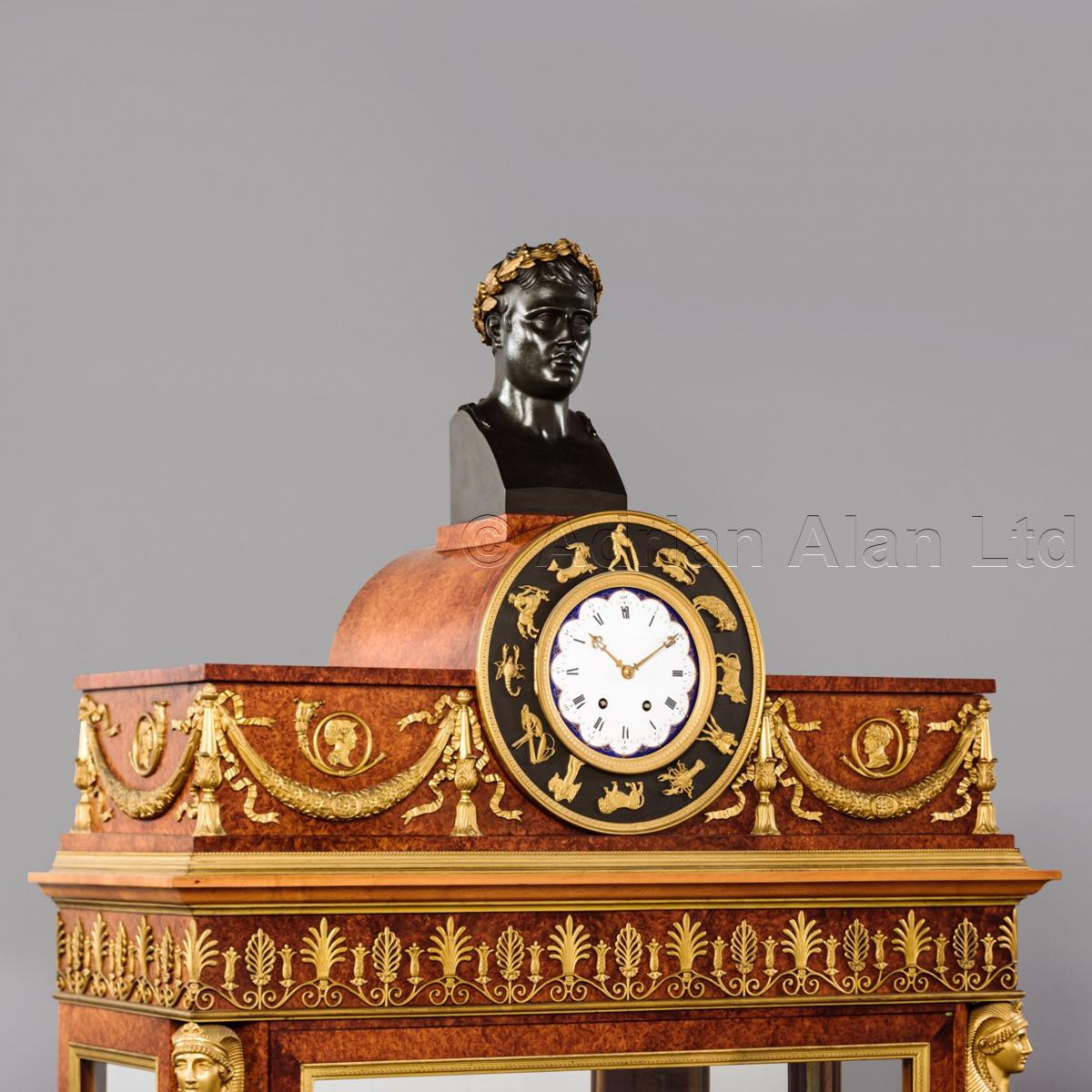 Gilt-Bronze Empire Style Vitrine Cabinet