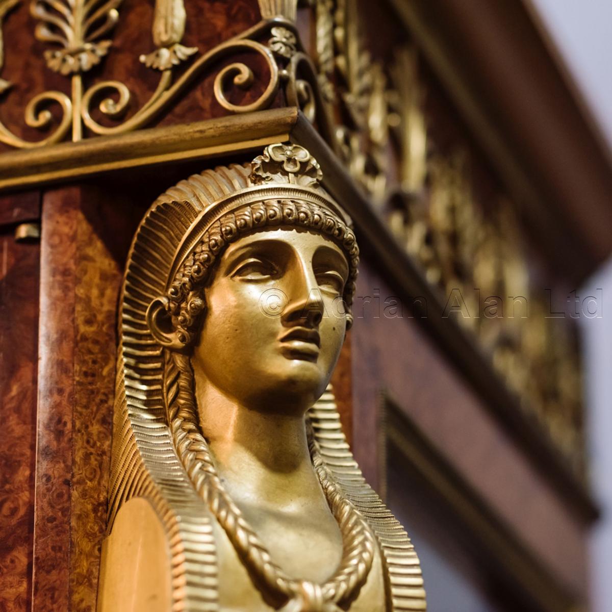 Amboyna Wood And Gilt-Bronze Empire Style Vitrine Cabinet | BADA