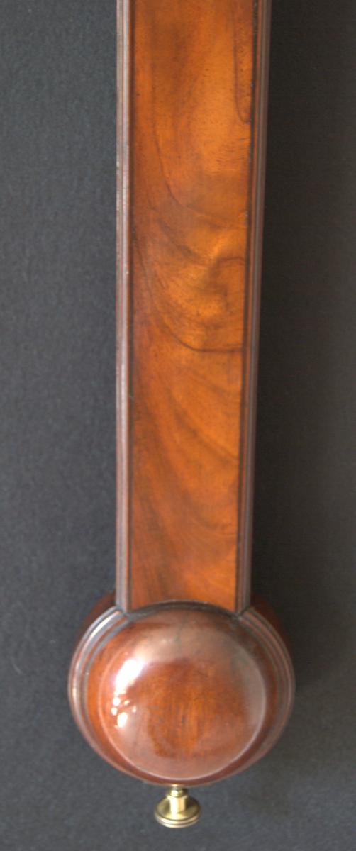 John Troughton - London. 18th Century mahogany Stick Barometer